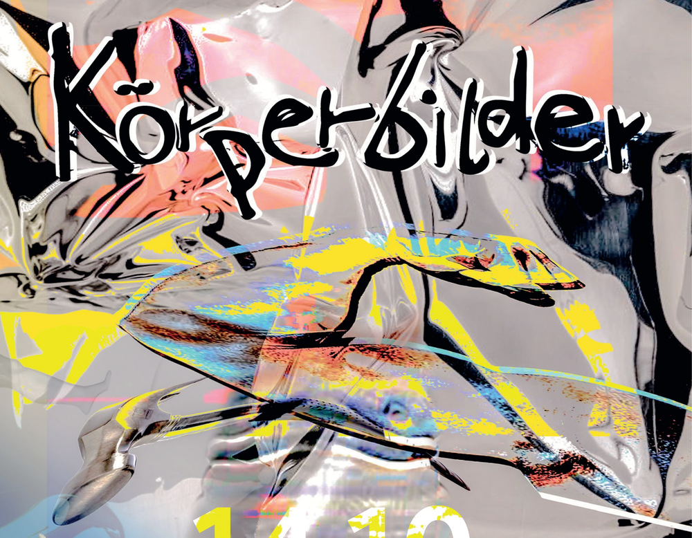 Flyer zur Ausstellung "Körperbilder"