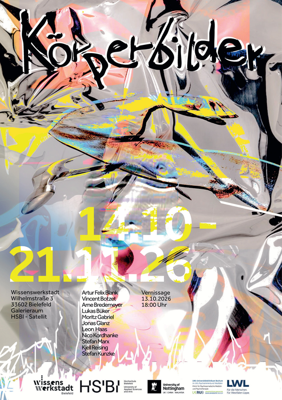 Plakat zur Ausstellung "Körperbilder"