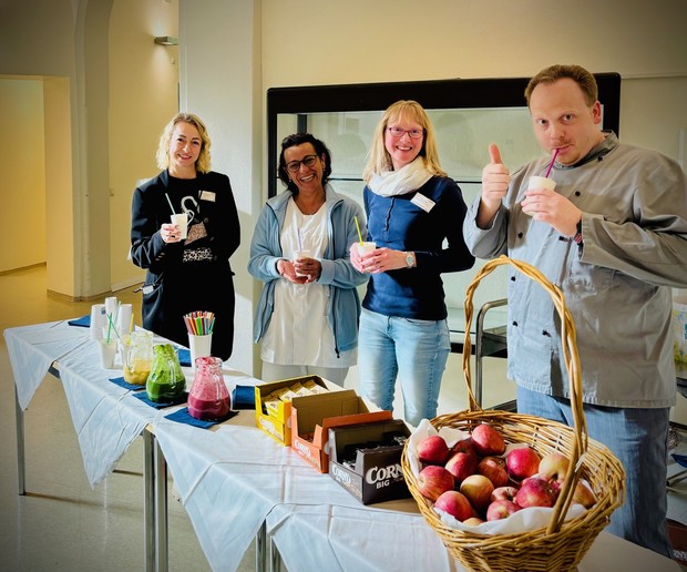 Paula-Andreea Kellner, Milena Manolova, Bianca Lusga und Daniel Lehmann
