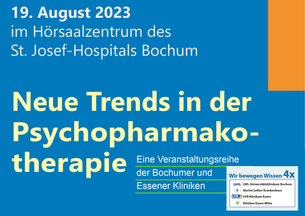Flyer der Veranstaltung Bochum-Essener Psychiatriegespräche 2023